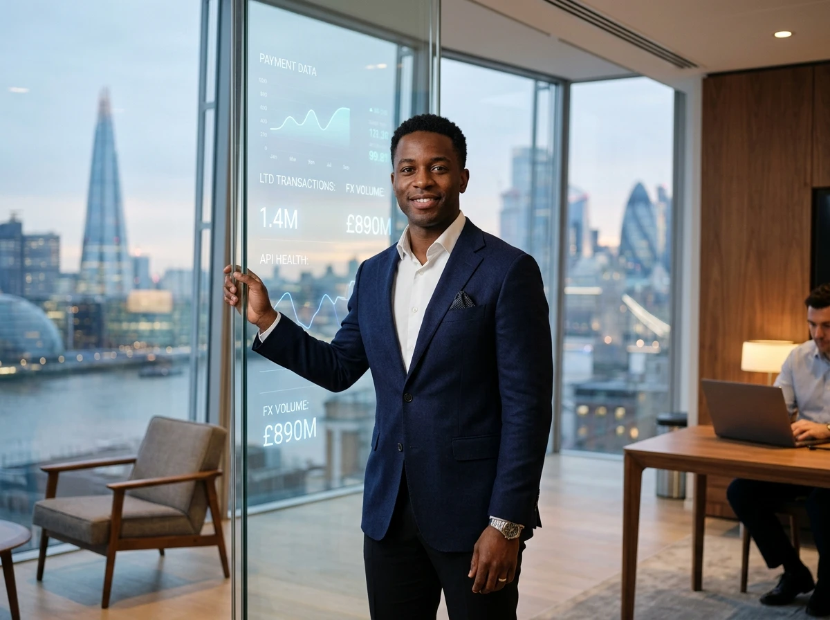 Ademola Ahmed Adeniji in an enterprise fintech executive setting